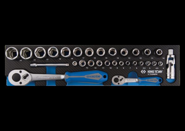 Bandeja EVAWAVE de vasos y accesorios métricos 1/4" et 1/2" - 30 piezas