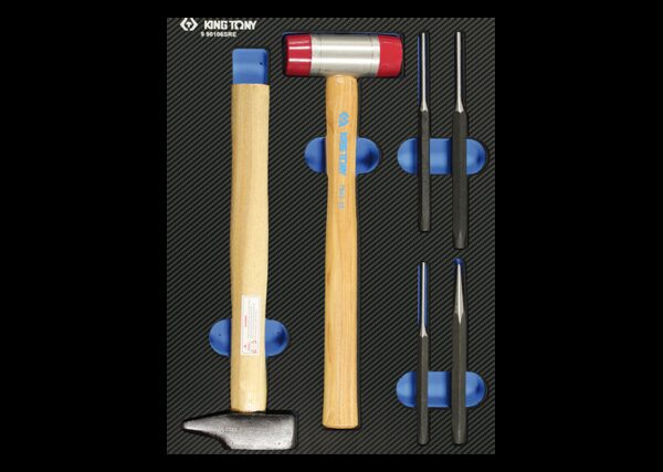 Bandeja EVAWAVE de botadores y martillos - 6 piezas