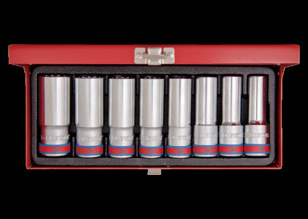 Caja de vasos largos en pulgadas 1/2" - 8 piezas