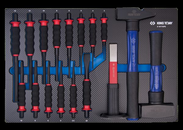 Bandeja EVAWAVE de herramientas de golpe - 17 piezas